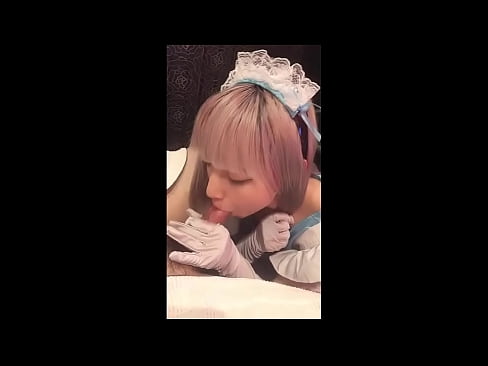 ❤️ Japanski idol [mayuka], kostim francuske služavke, 1. dio, pušenje i drkanje losionom ❌ Analni video kod nas ❤